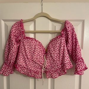 Cropped corset top